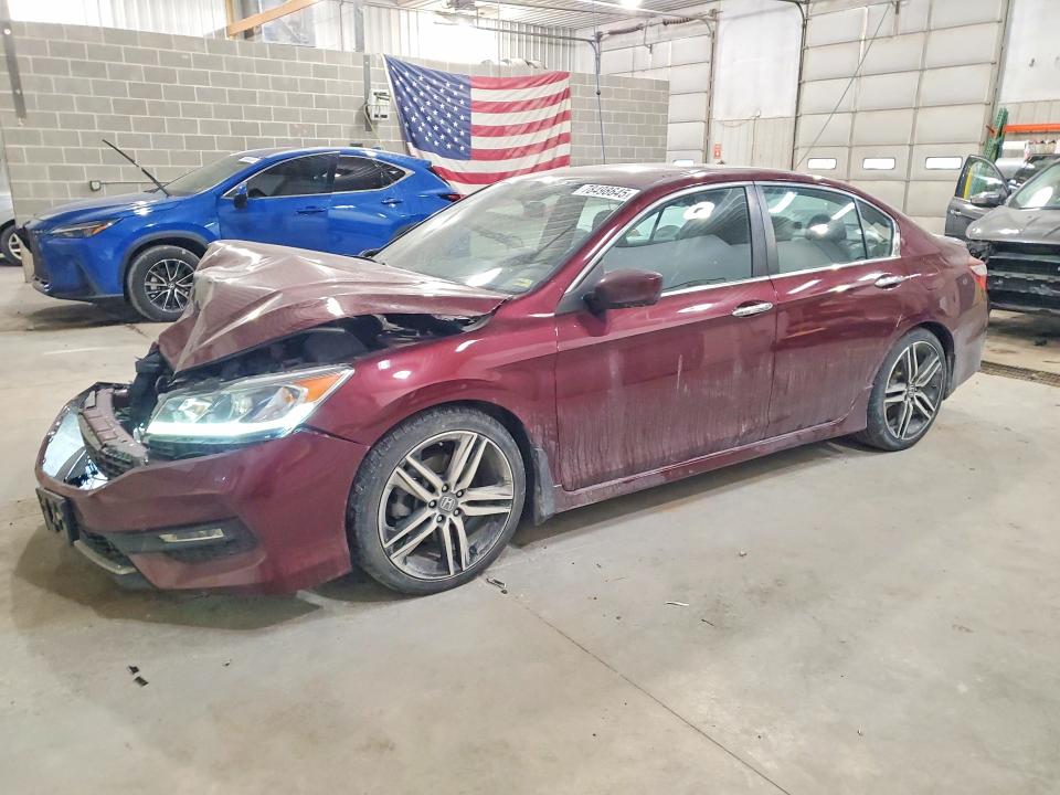 HONDA ACCORD 2016 with VIN 1HGCR2F50GA052929 - Photo from auction