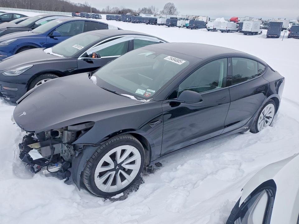 TESLA MODEL 3 2022 with VIN 5YJ3E1EA6NF190742 - Photo from auction