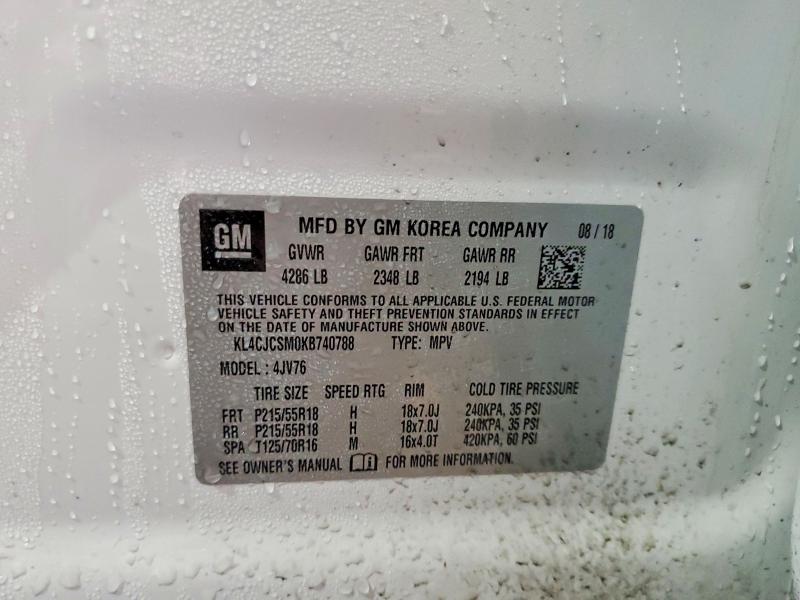 Photo 14 from auction – 2019 BUICK ENCORE ESS with VIN KL4CJCSM0KB740788