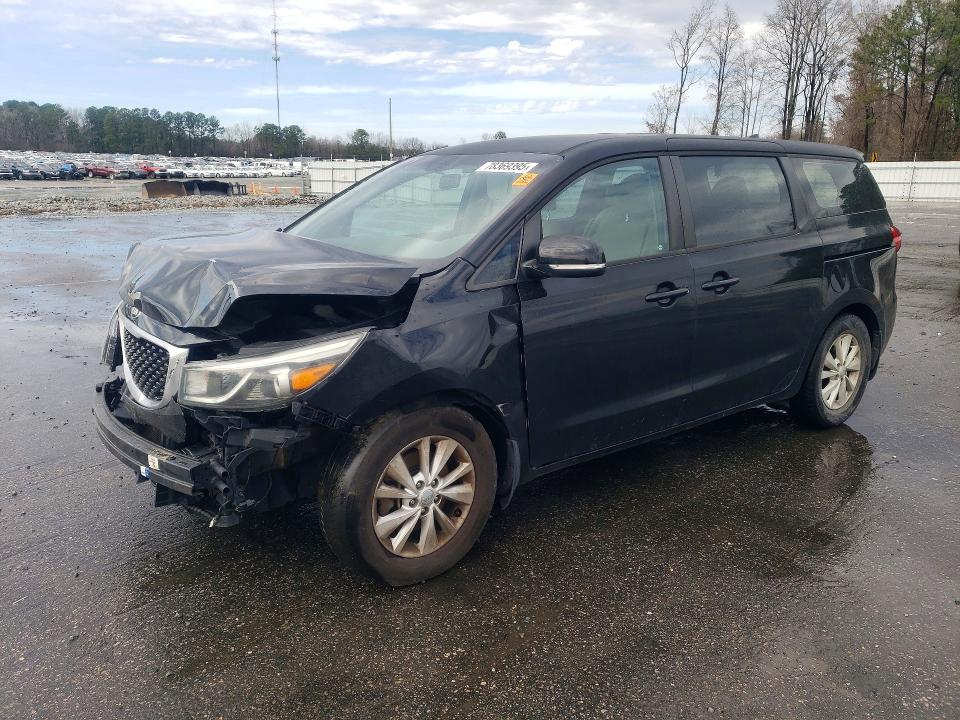 KIA SEDONA 2018 with VIN KNDMA5C10J6374249 - Photo from auction