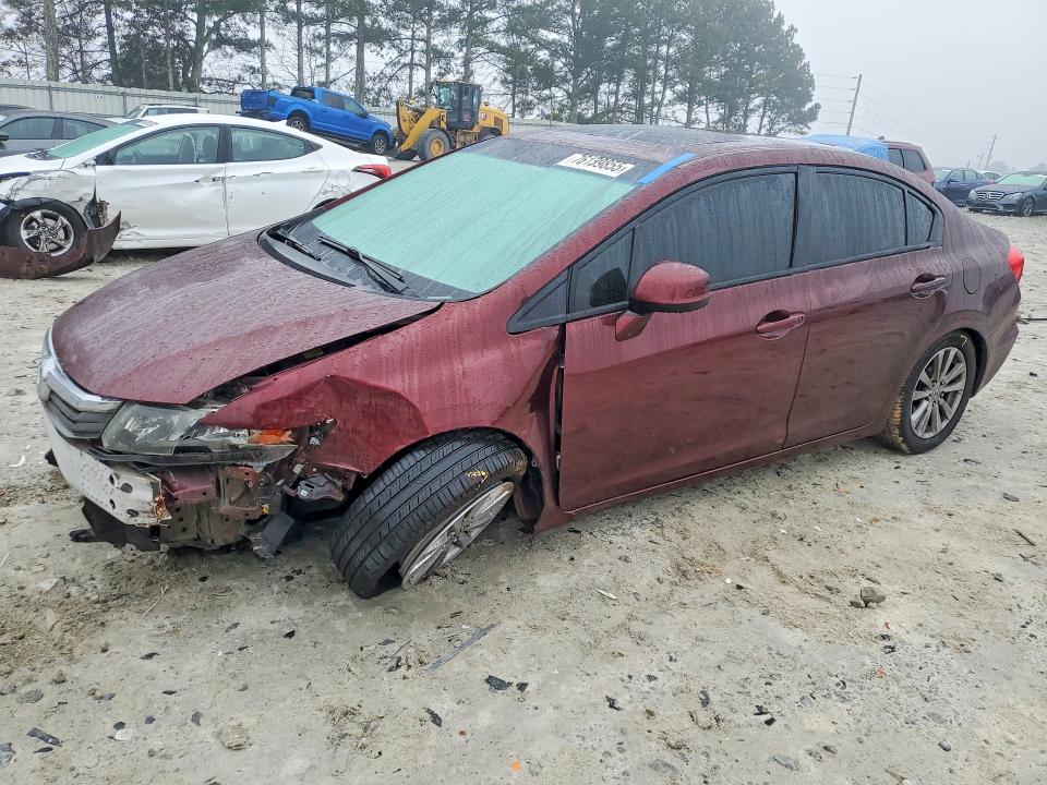 HONDA CIVIC 2012 with VIN 19XFB2F85CE100135 - Photo from auction