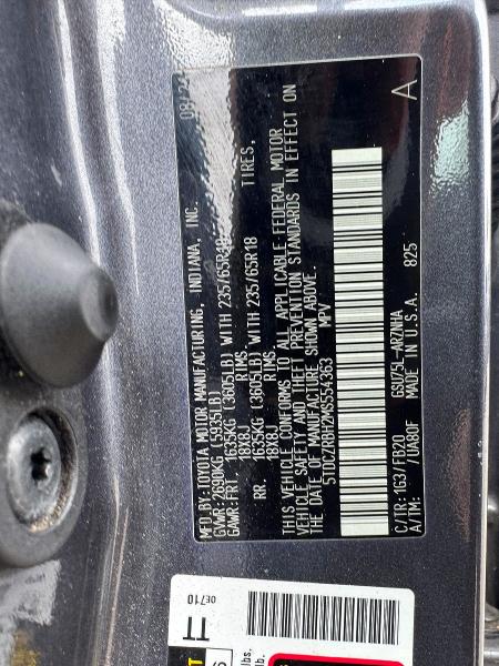 Photo 10 from auction – 2021 TOYOTA HIGHLANDER with VIN 5TDCZRBH2MS554363