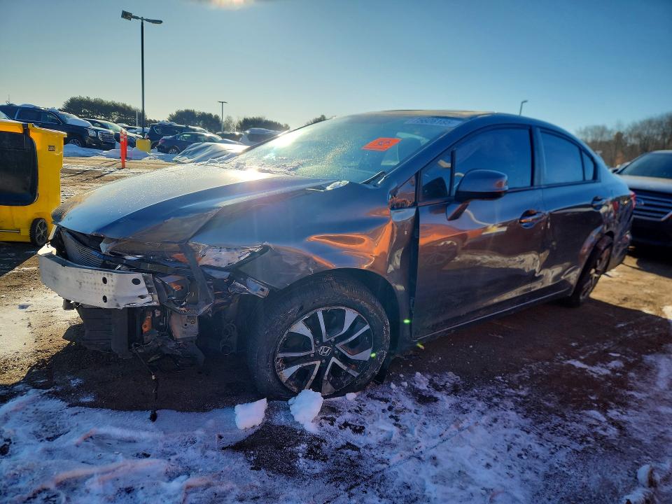 HONDA CIVIC EX 2013 with VIN 2HGFB2F82DH559484 - Photo from auction