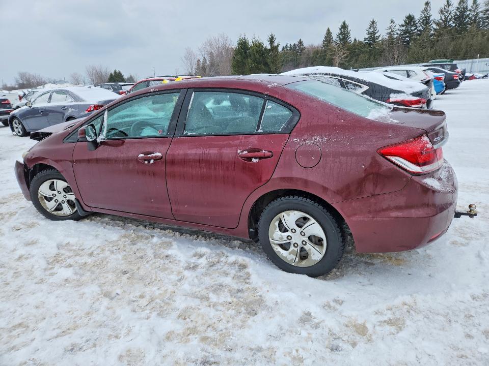 Photo 2 from auction – 2013 HONDA CIVIC with VIN 2HGFB2F46DH002185