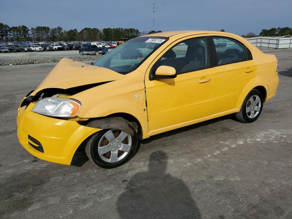 CHEVROLET AVEO 2008 with VIN KL1TD56618B238974 - Photo from auction