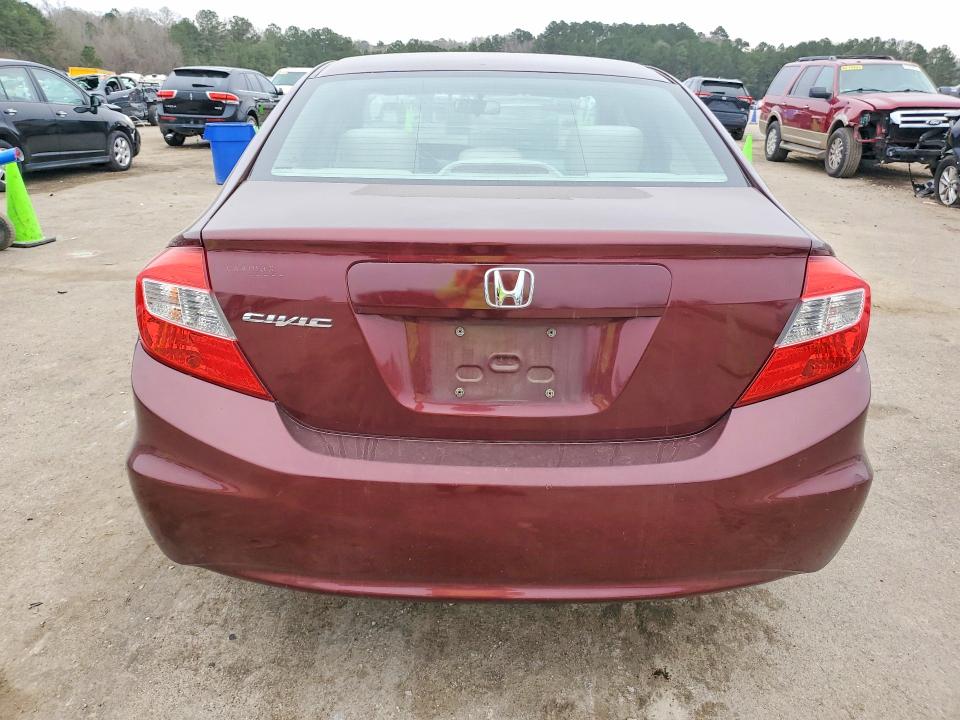 Photo 6 from auction – 2012 HONDA CIVIC LX with VIN 19XFB2F5XCE069891