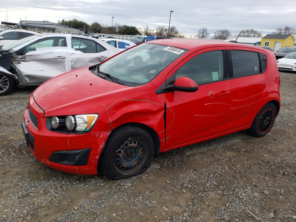 CHEVROLET SONIC 2015 with VIN 1G1JA6SG8F4215506 - Photo from auction