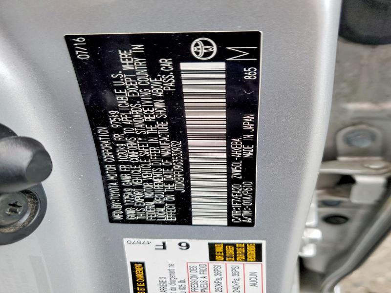 Photo 14 from auction – 2016 TOYOTA PRIUS with VIN JTDKBRFU9G3530932