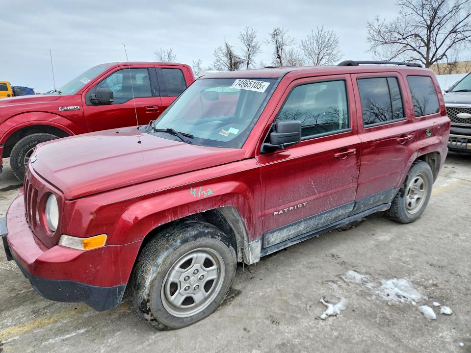 JEEP PATRIOT SP 2016 with VIN 1C4NJPBB6GD583221 - Photo from auction