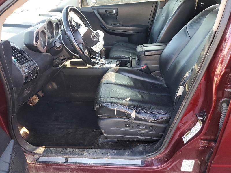 Photo 7 from auction – 2007 NISSAN MURANO SL with VIN JN8AZ08W27W643089