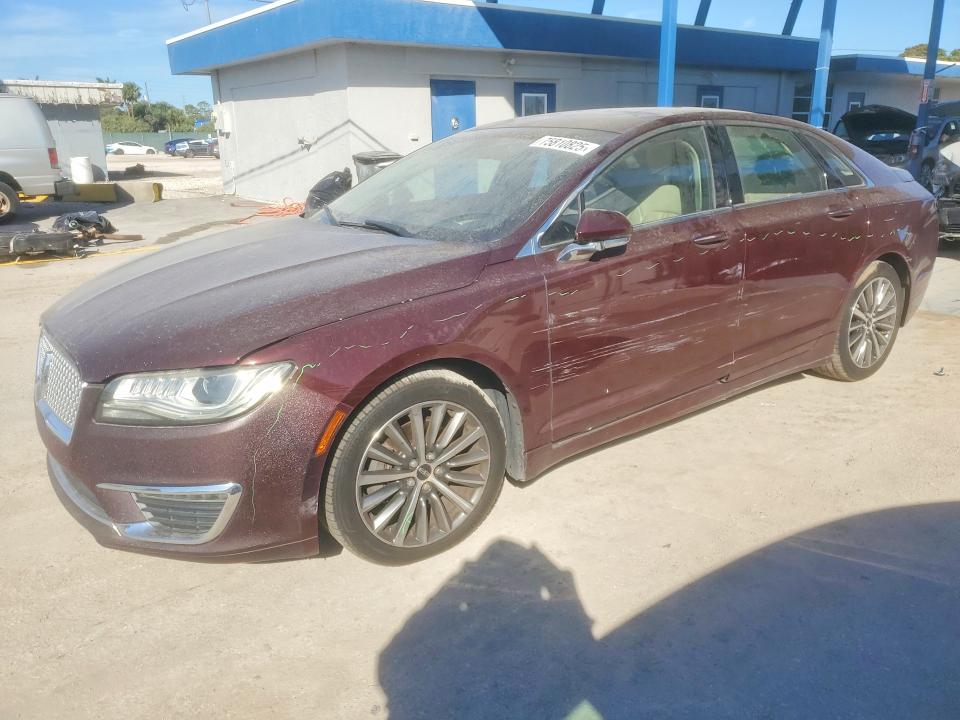 LINCOLN MKZ SELECT 2017 with VIN 3LN6L5D93HR624809 - Photo from auction