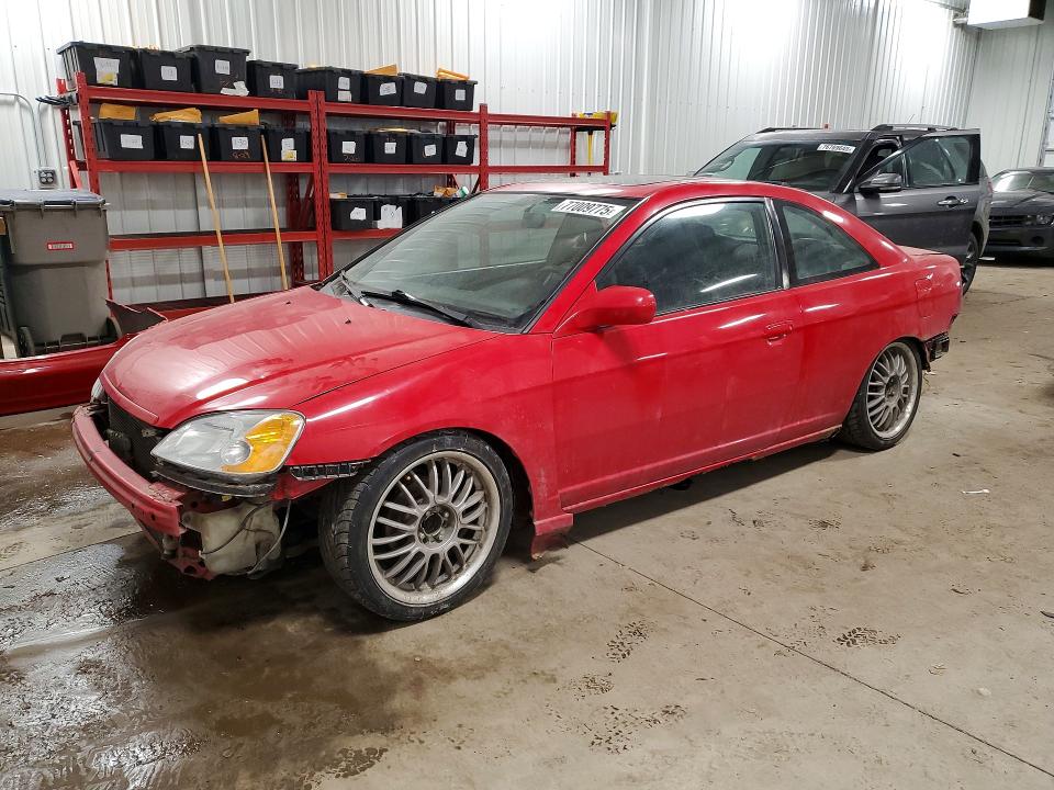 HONDA CIVIC SI 2001 with VIN 1HGEM229X1L050181 - Photo from auction