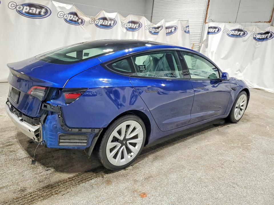 Photo 3 from auction – 2022 TESLA MODEL 3 with VIN 5YJ3E1EA2NF187370
