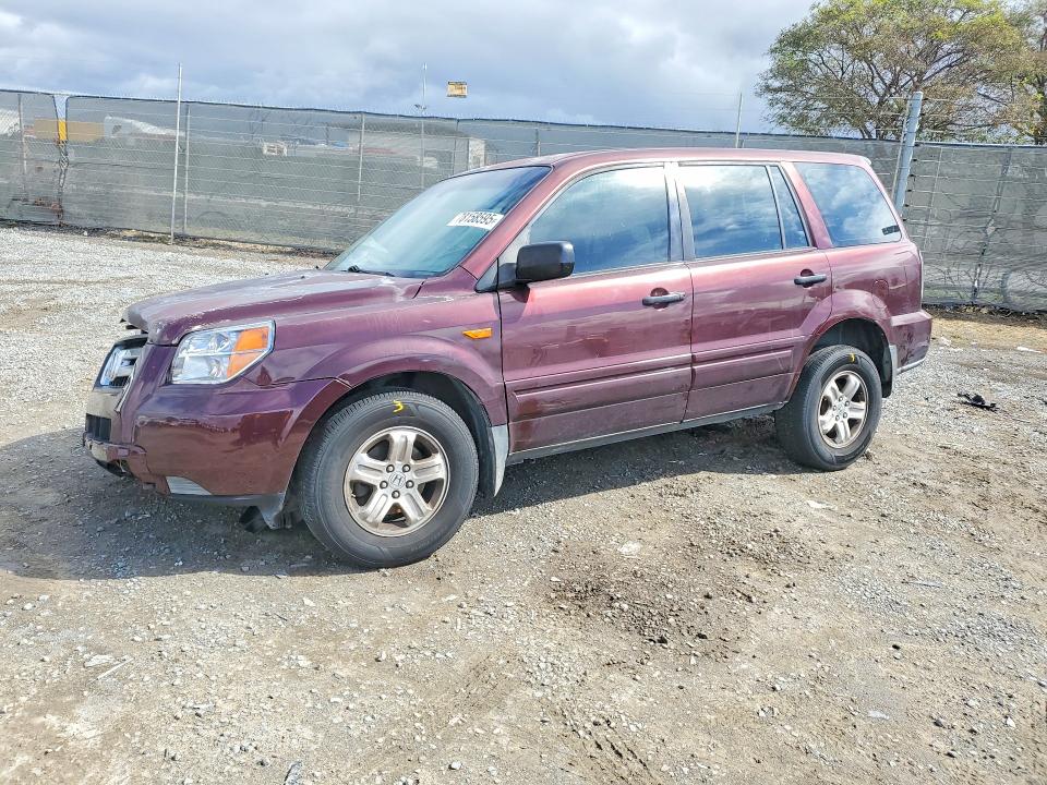 HONDA PILOT 2007 with VIN 2HKYF18187H519332 - Photo from auction