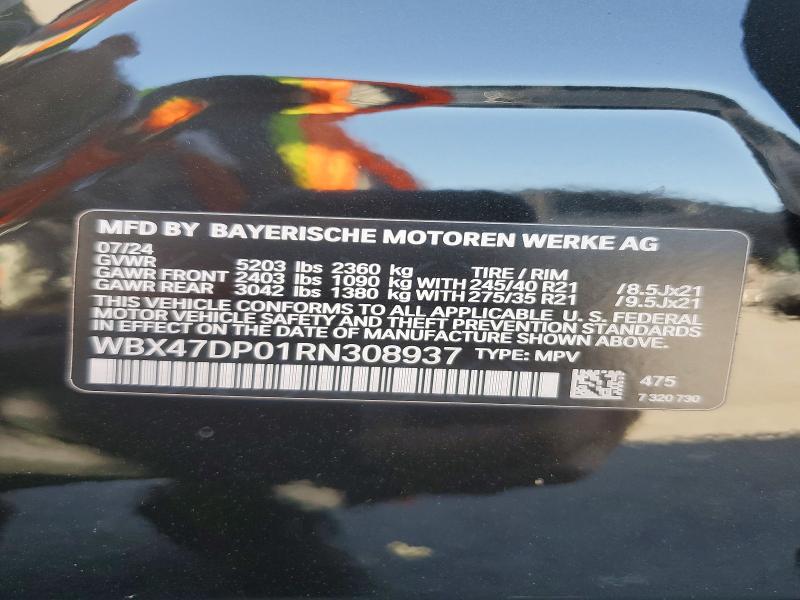 Photo 14 from auction – 2024 BMW X3 with VIN WBX47DP01RN308937