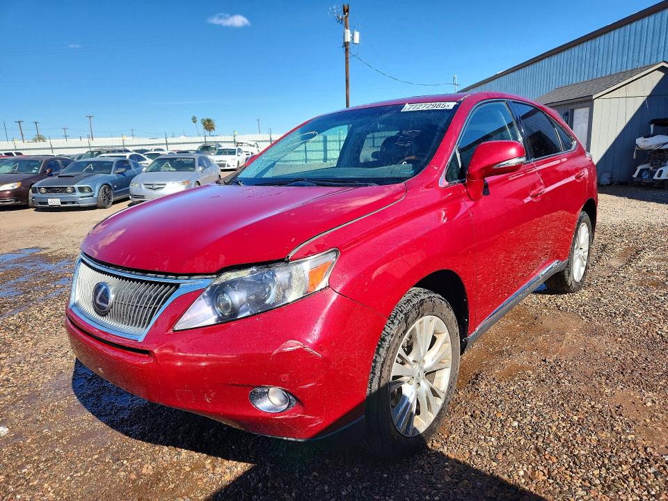 LEXUS RX 2011 with VIN JTJZB1BAXB2004512 - Photo from auction