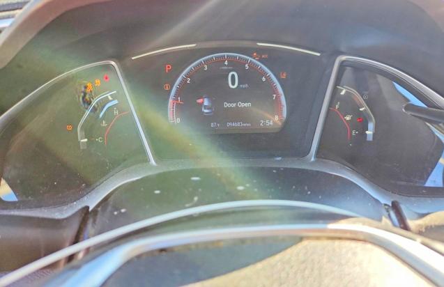 Photo 9 from auction – 2020 HONDA CIVIC with VIN 19XFC2F83LE004372