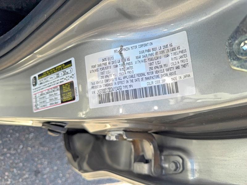 Photo 10 from auction – 2013 MAZDA CX-9 TOURI with VIN JM3TB2CV3D0410489
