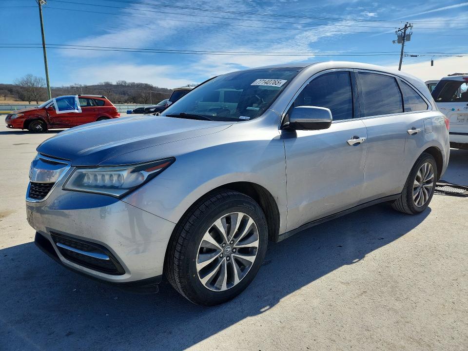 ACURA MDX 2016 مع رقم تعريف المركبة 5FRYD3H47GB019350 - صورة من المزاد