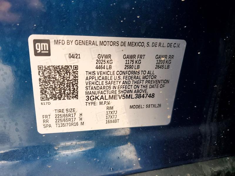 Photo 14 from auction – 2021 GMC TERRAIN with VIN 3GKALMEV5ML384748