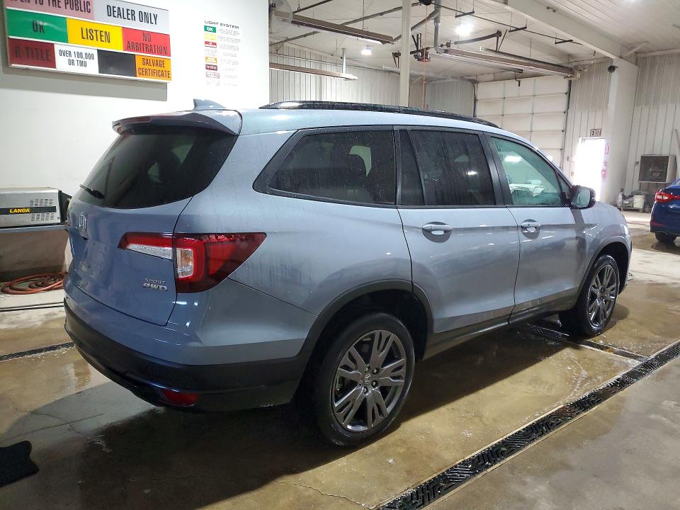 Photo 3 from auction – 2022 HONDA PILOT with VIN 5FNYF6H34NB053375