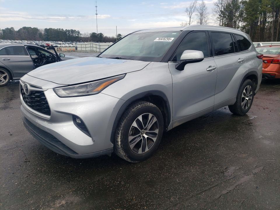 TOYOTA HIGHLANDER 2021 with VIN 5TDGZRAH1MS051507 - Photo from auction