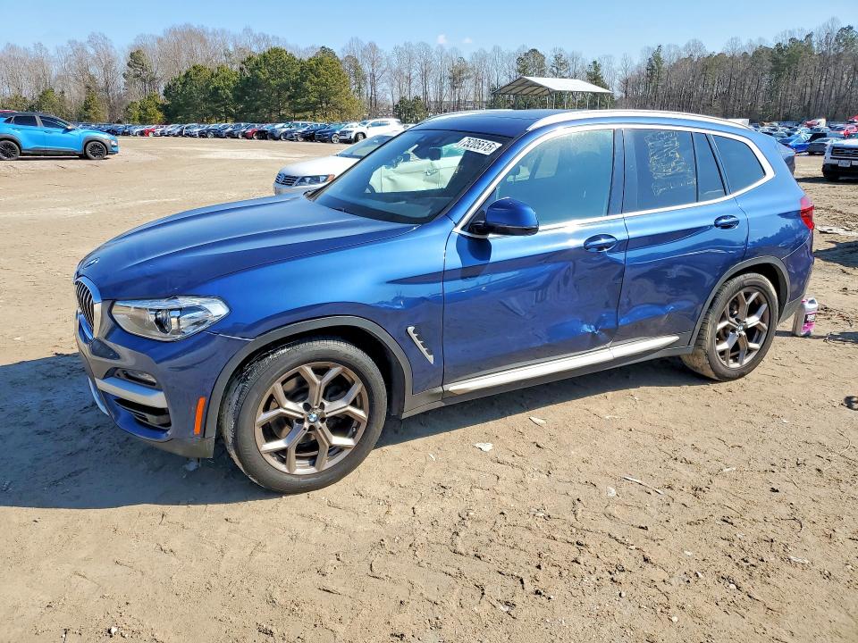 BMW X3 2020 with VIN 5UXTY3C05L9B50738 - Photo from auction