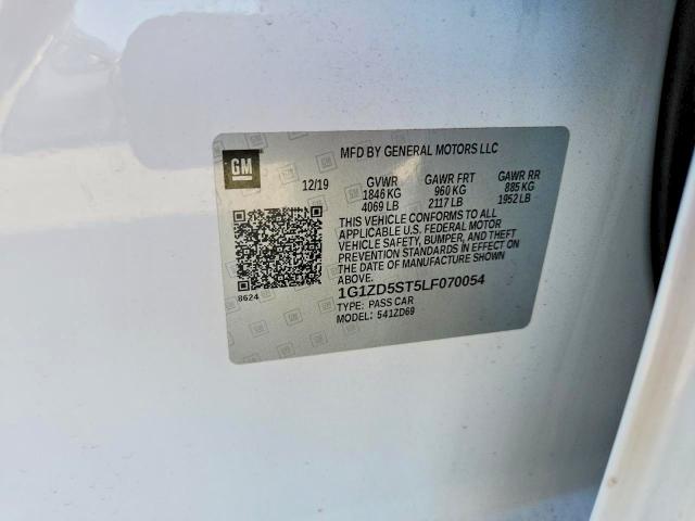Photo 9 from auction – 2020 CHEVROLET MALIBU LT with VIN 1G1ZD5ST5LF070054
