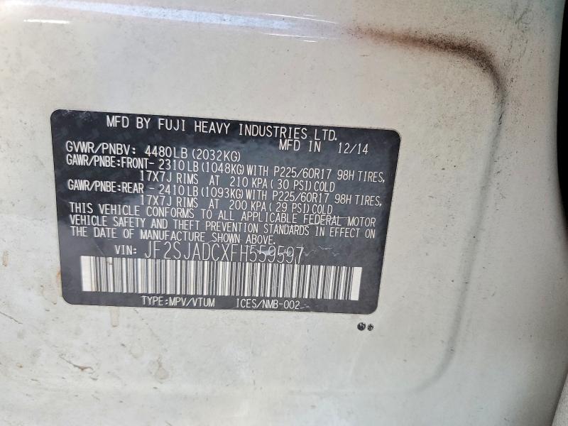 Foto 14 de la subasta – 2015 SUBARU FORESTER 2 con VIN JF2SJADCXFH559597