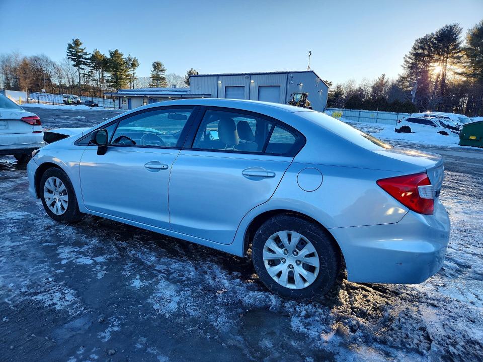 Photo 2 from auction – 2012 HONDA CIVIC LX with VIN 2HGFB2F58CH549532
