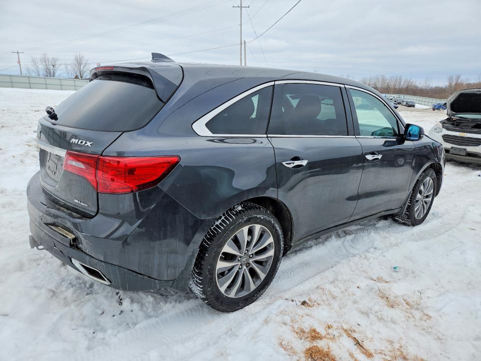 Photo 3 from auction – 2014 ACURA MDX TECHNO with VIN 5FRYD4H6XEB015135