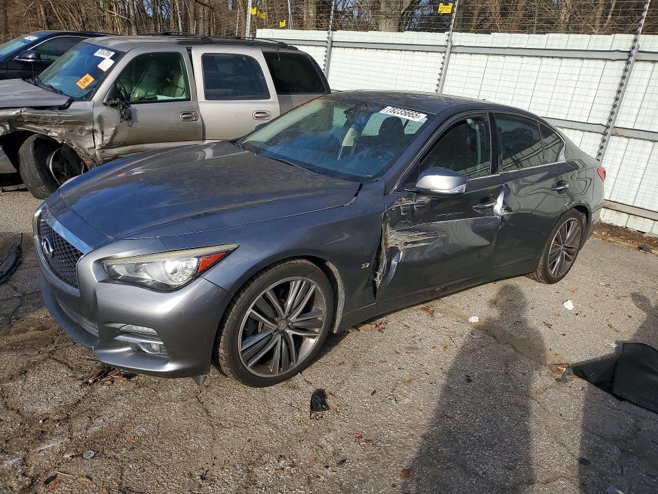 INFINITI Q50 2014 with VIN JN1BV7AP9EM690154 - Photo from auction