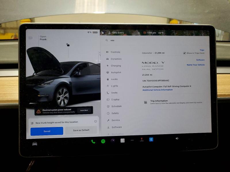 Photo 9 from auction – 2023 TESLA MODEL Y with VIN 7SAYGDEE4PF885442
