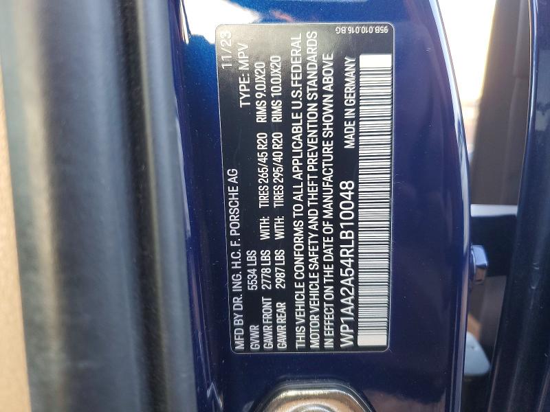 Photo 14 from auction – 2024 PORSCHE MACAN BASE with VIN WP1AA2A54RLB10048