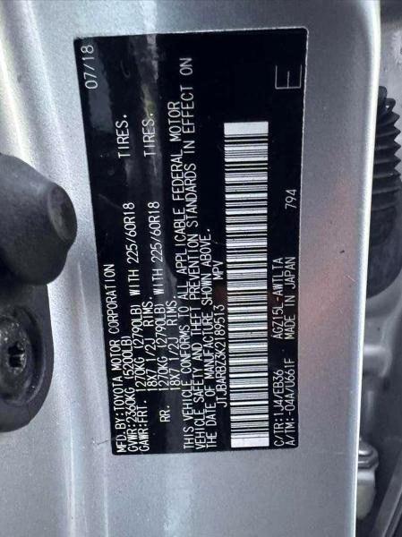 Photo 10 from auction – 2019 LEXUS NX 300 BAS with VIN JTJBARBZ3K2189513
