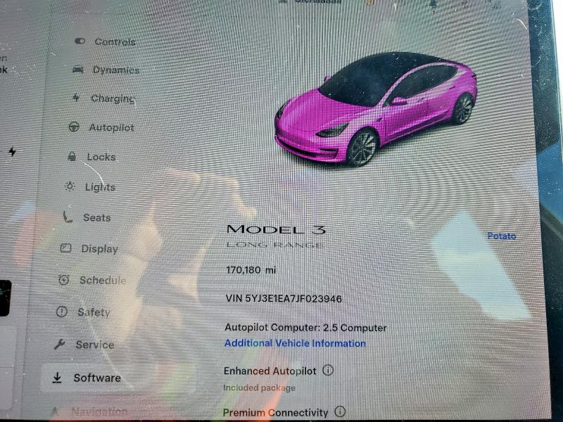 Photo 9 from auction – 2018 TESLA MODEL 3 with VIN 5YJ3E1EA7JF023946