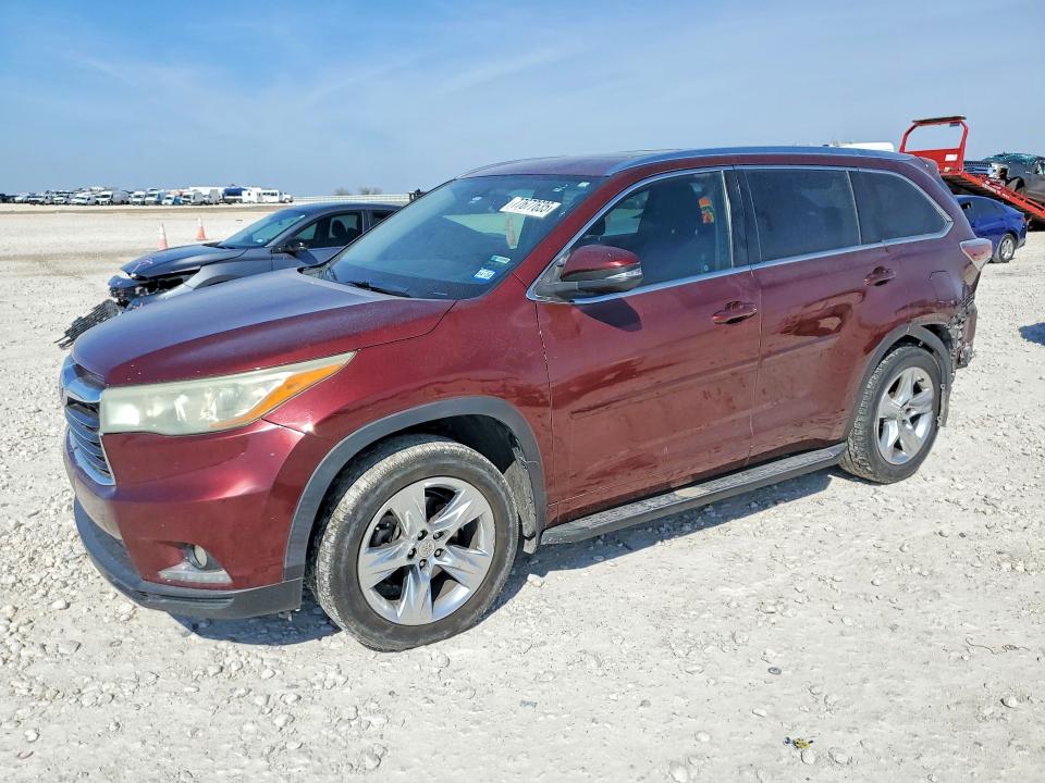Photo 1 from auction – 2015 TOYOTA HIGHLANDER with VIN 5TDYKRFH7FS082894