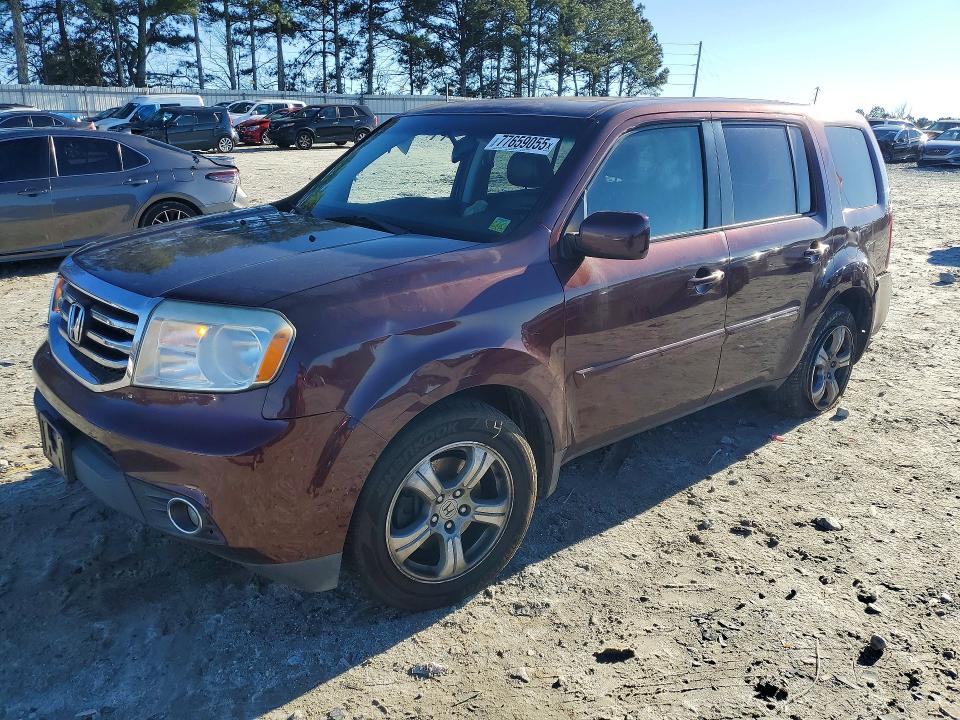 HONDA PILOT 2013 with VIN 5FNYF4H5XDB049528 - Photo from auction