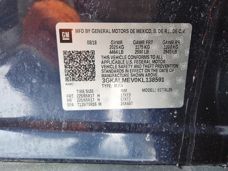 Photo 14 from auction – 2019 GMC TERRAIN with VIN 3GKALMEV0KL138591