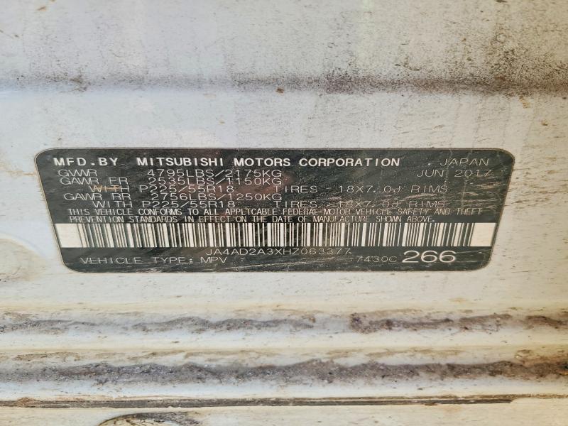 Zdjęcie 14 z aukcji – 2017 MITSUBISHI OUTLANDER z VIN JA4AD2A3XHZ063377