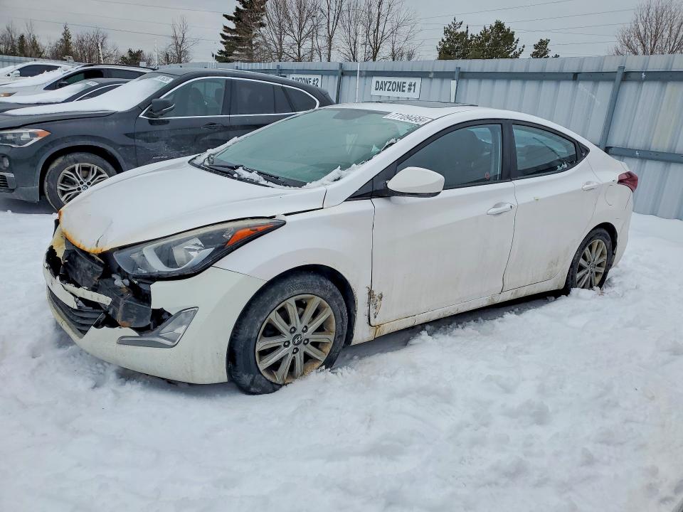 HYUNDAI ELANTRA 2015 with VIN KMHDH4AE3FU325587 - Photo from auction