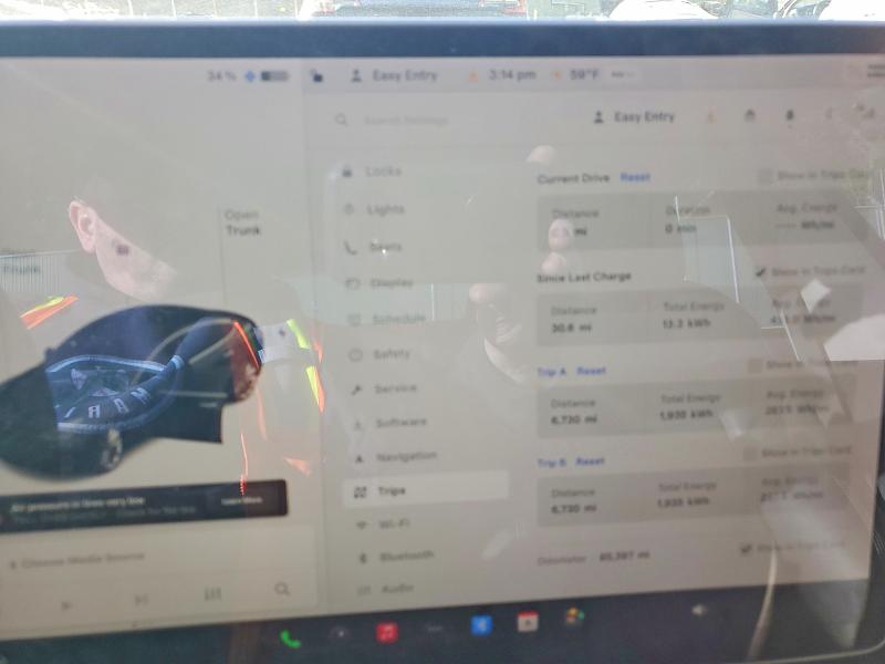 Photo 9 from auction – 2019 TESLA MODEL 3 with VIN 5YJ3E1EB2KF433659