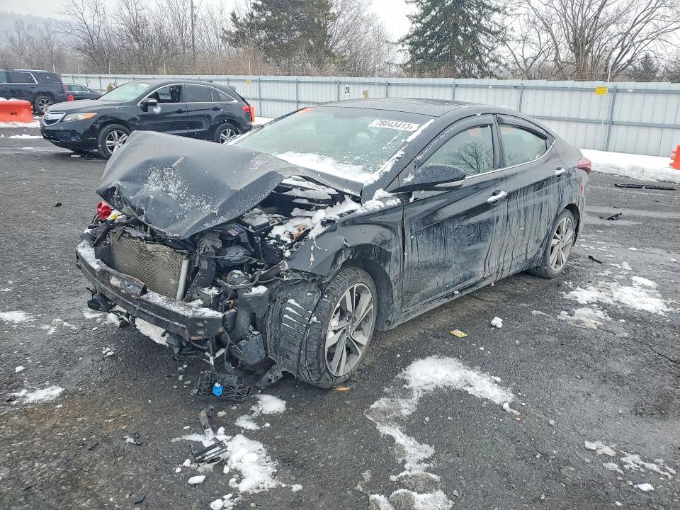 HYUNDAI ELANTRA 2014 with VIN KMHDH4AE0EU029635 - Photo from auction