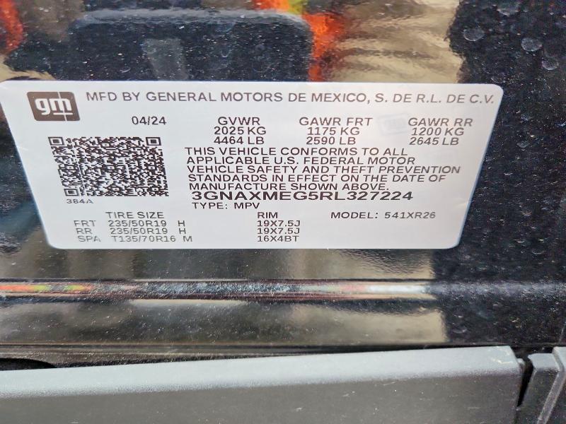 Photo 14 from auction – 2024 CHEVROLET EQUINOX with VIN 3GNAXMEG5RL327224