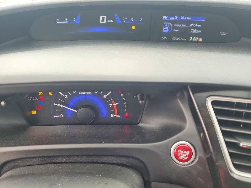 Photo 9 from auction – 2014 HONDA CIVIC EXL with VIN 19XFB2F90EE034508