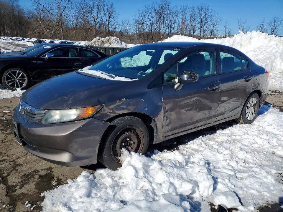 HONDA CIVIC LX 2012 with VIN 2HGFB2E58CH576036 - Photo from auction