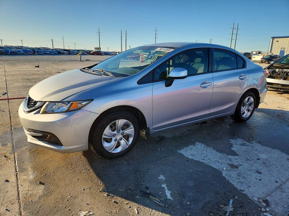 HONDA CIVIC 2013 with VIN 2HGFB2F50DH562549 - Photo from auction