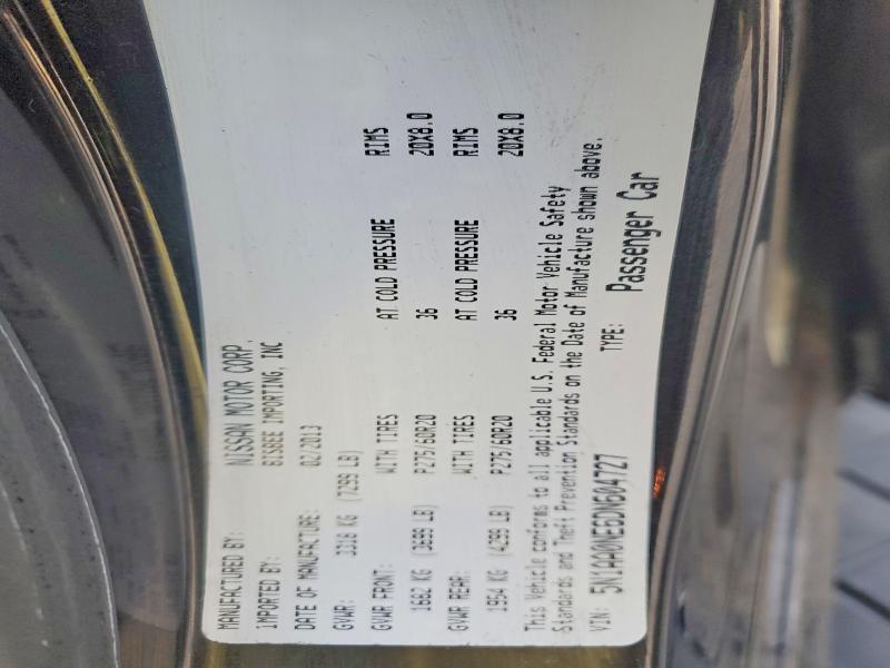 Photo 14 from auction – 2013 NISSAN ARMADA with VIN 5N1AA0NE6DN604727