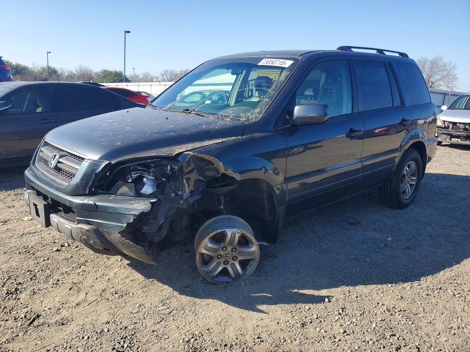 HONDA PILOT EXL 2005 with VIN 2HKYF18575H570465 - Photo from auction