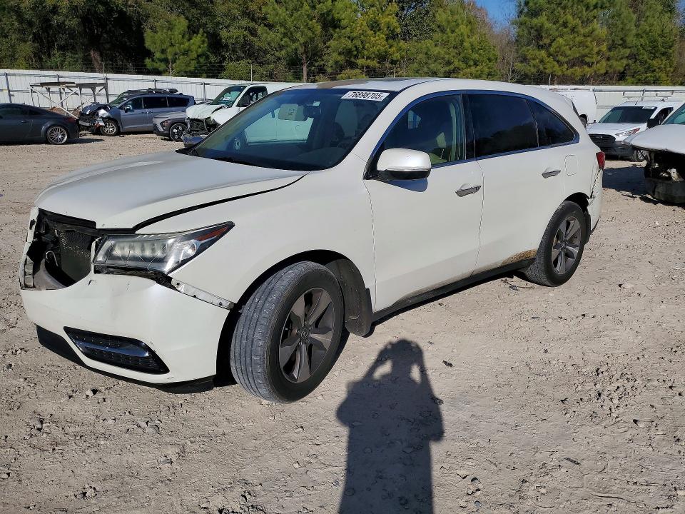 ACURA MDX 2014 with VIN 5FRYD3H23EB016599 - Photo from auction